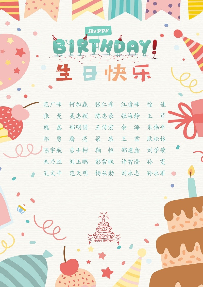 【生日祝福】恭祝11月生日的員工生日快樂(lè)！
